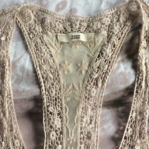 Lacy Antique-style top Size S boho chic romantic